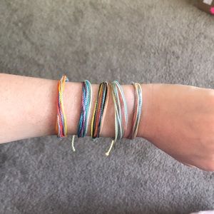 Pura Vida string bracelet set